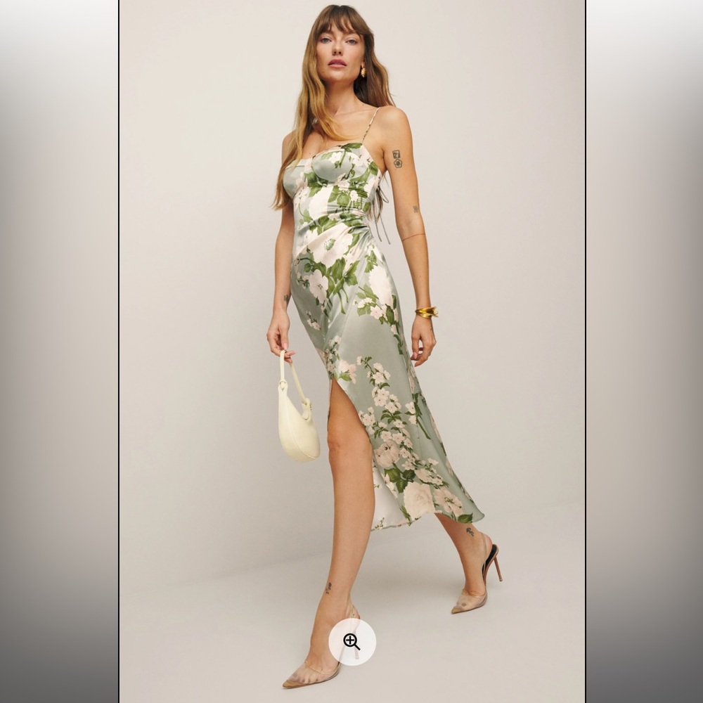 Reformation Marguerite Silk Dress! Only worn once!